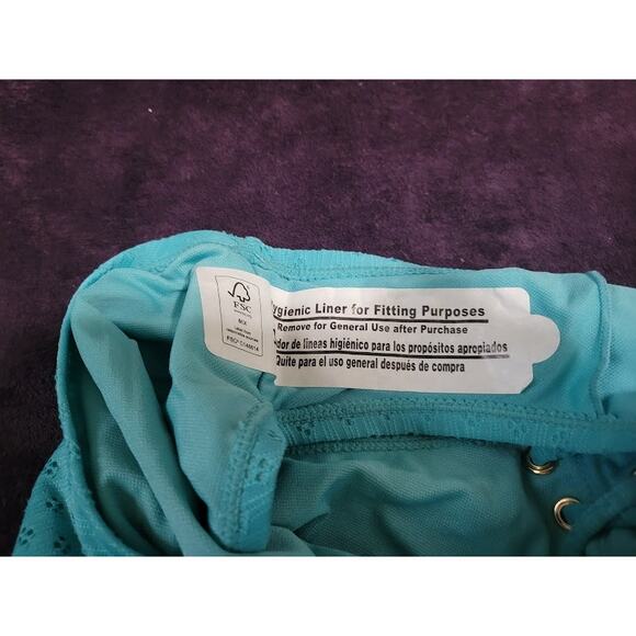 Time and Tru Teal Low Rise Swim Bottoms - XL (16-18) - Picture 5 of 5